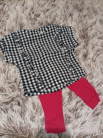 Blouse vichy et leeging