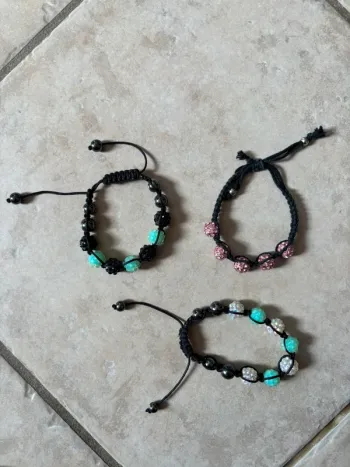 Lot de 3 bracelets ajustables