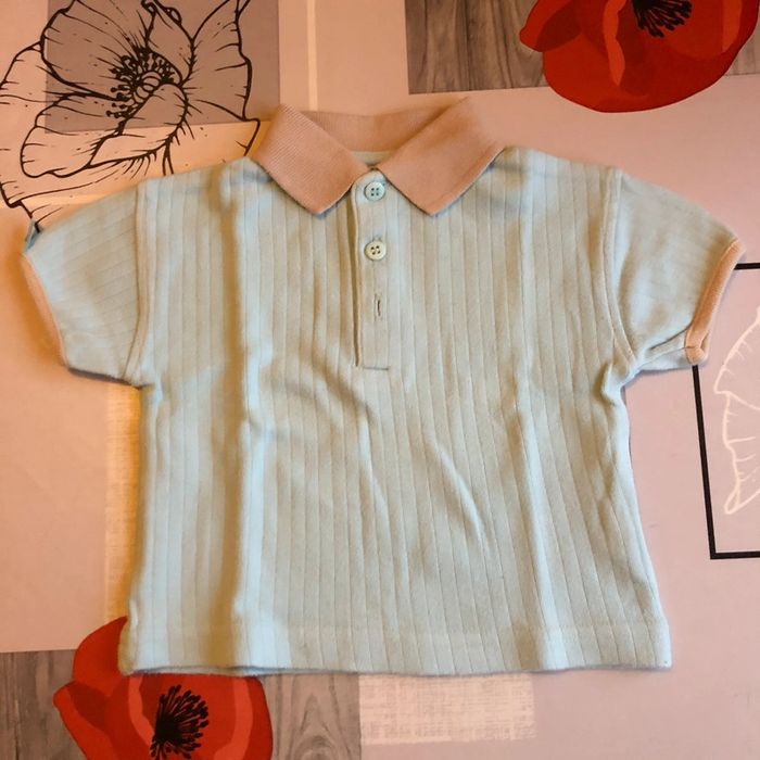 Polo bleu ciel