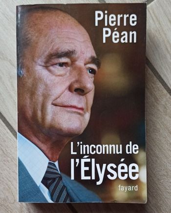 🌍 Livre l'inconnu de l'elysee de Pierre Pean 🌍