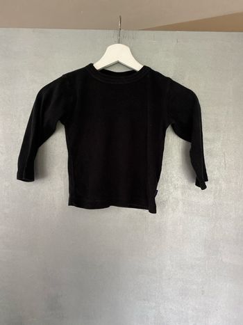 T-shirt à manches longues noir taille 92