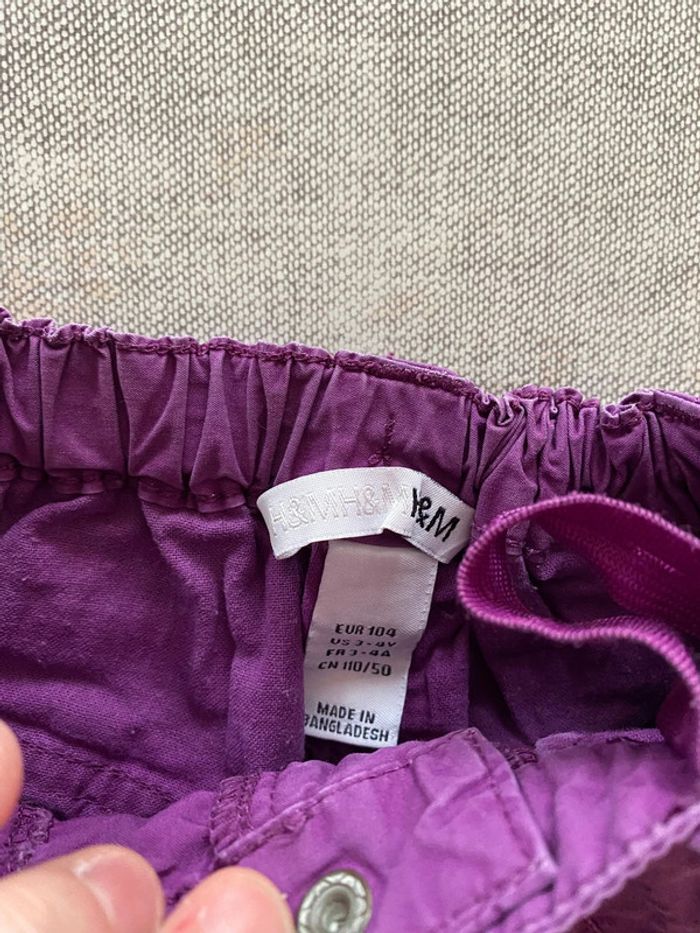 Short fille h&m 3/4ans 104cm - photo numéro 2