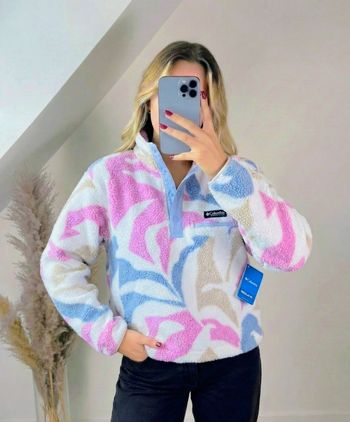 Columbia Helvetia II Cropped Printed Sherpa Fleece Woman - L - Neuf