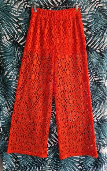 Pantalon ample dentelle