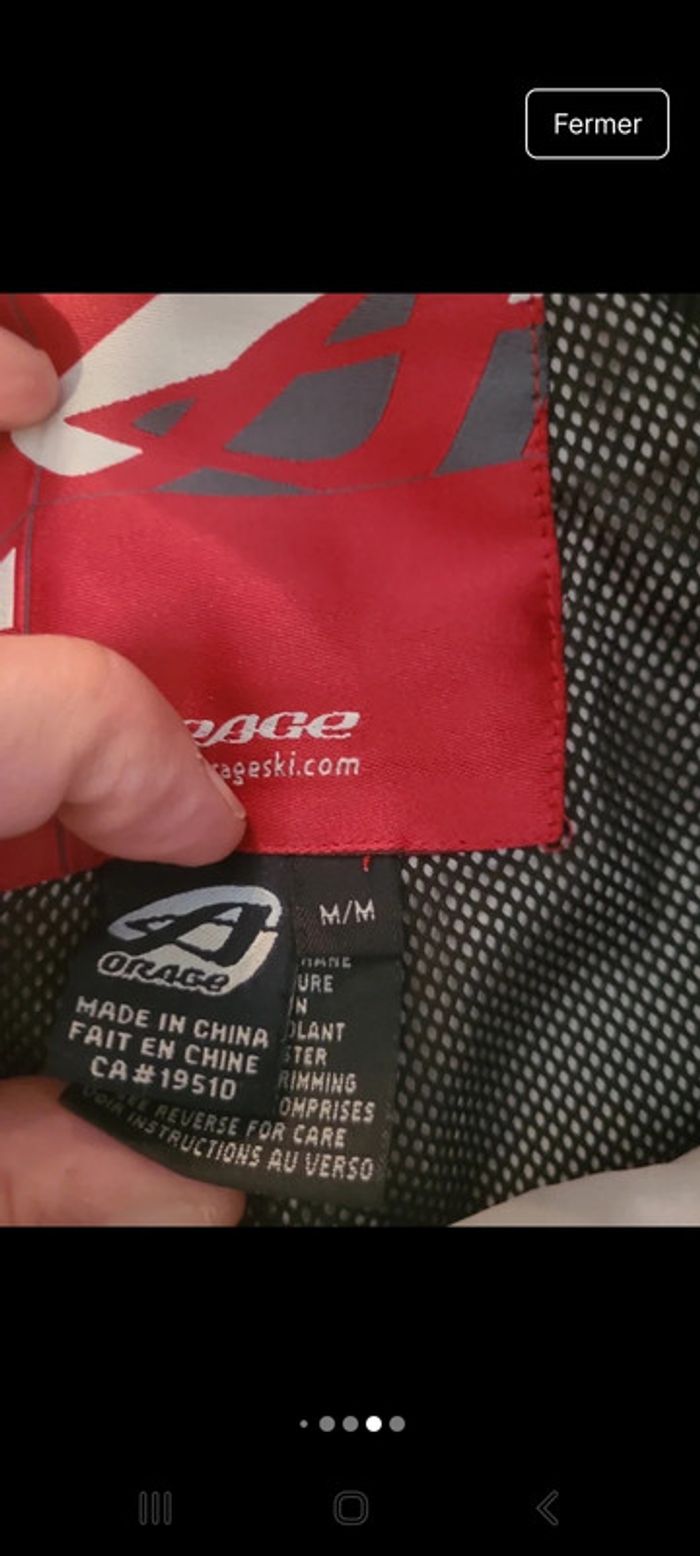 Pantalon de Ski Orage / Taille M / Gris / Bon état - photo numéro 7