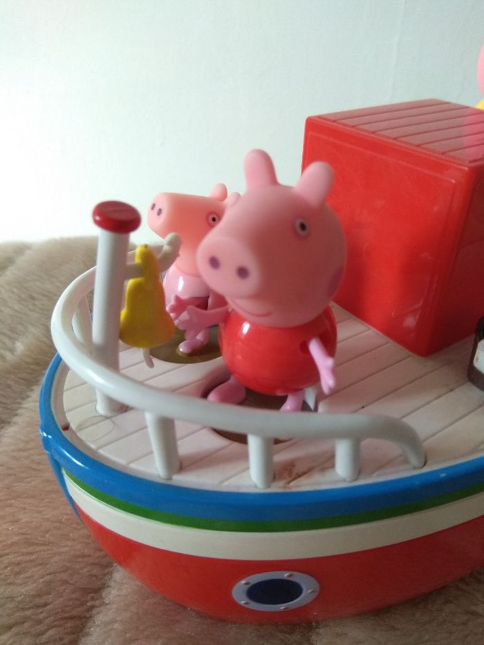 Jouet Peppa Pig bateau & figurines +Peluches tissu lavable - photo numéro 10