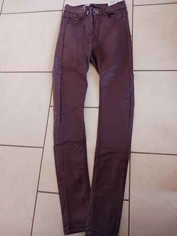 Jean violet pailleté XS