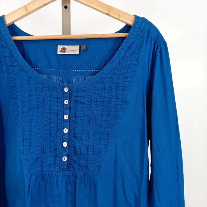 Tunique bleue fluide Woman – Taille 44 A644 - photo numéro 2