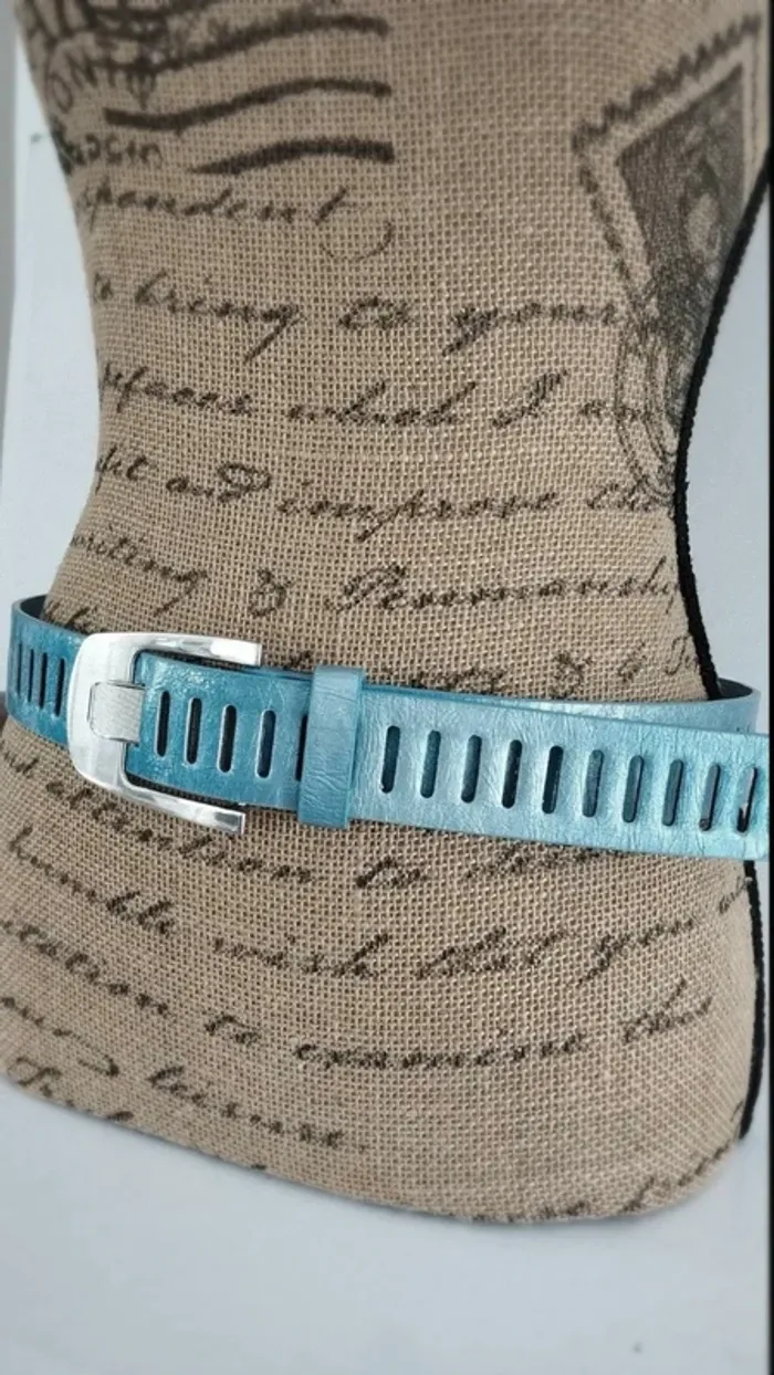 Ceinture deux nuances de bleu 95 cm - photo numéro 6
