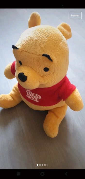 Peluche doudou winnie l'ourson