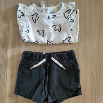 Ensemble short + Tee-shirt 23 mois