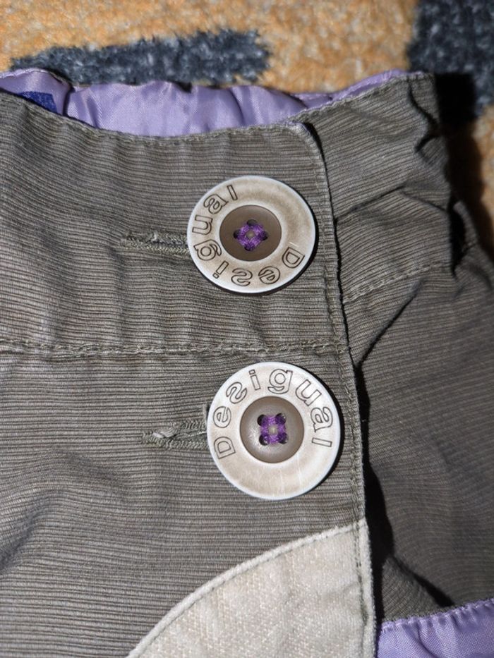 Jupe Desigual kaki violet 6-8 ans - photo numéro 7