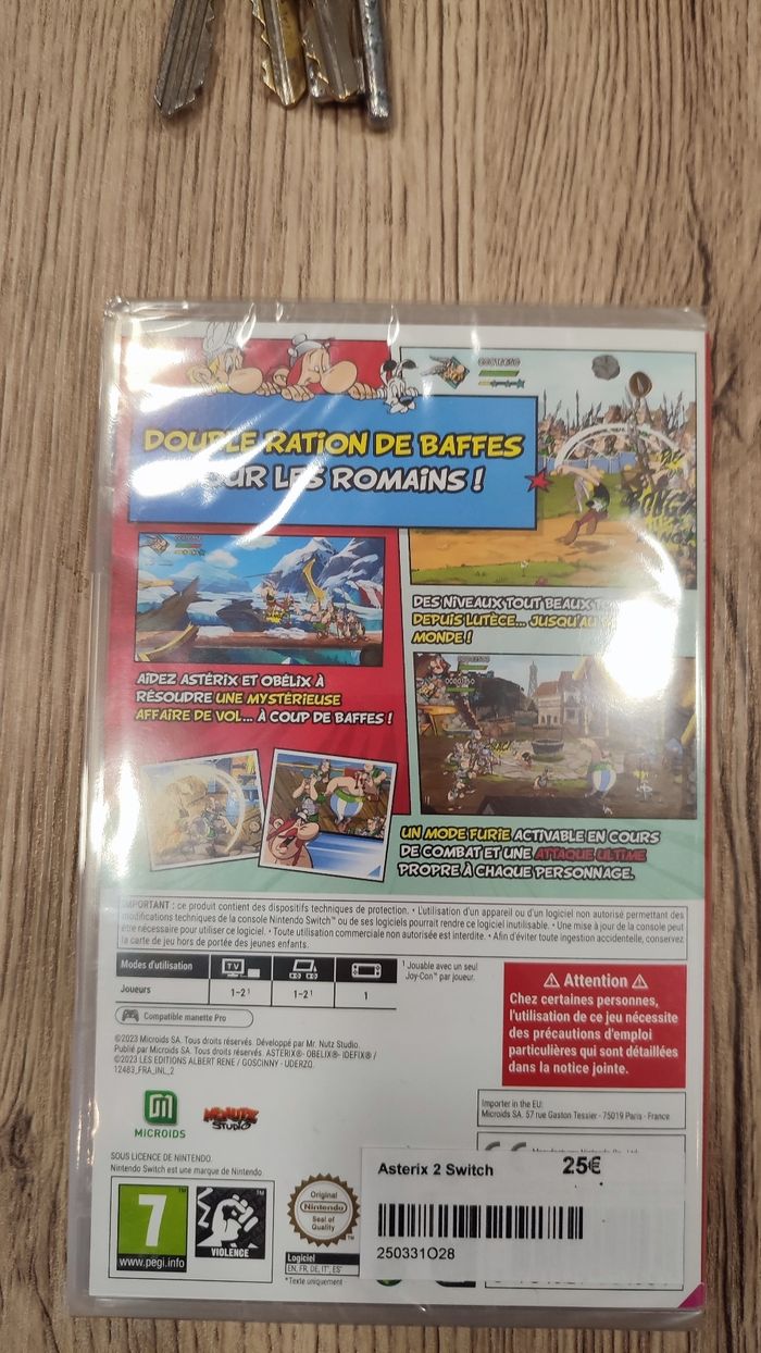 Astérix et Obélix 2 baffez les tous switch neuf - photo numéro 2
