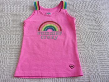 débardeur rose "Look at me" taille 4 ans