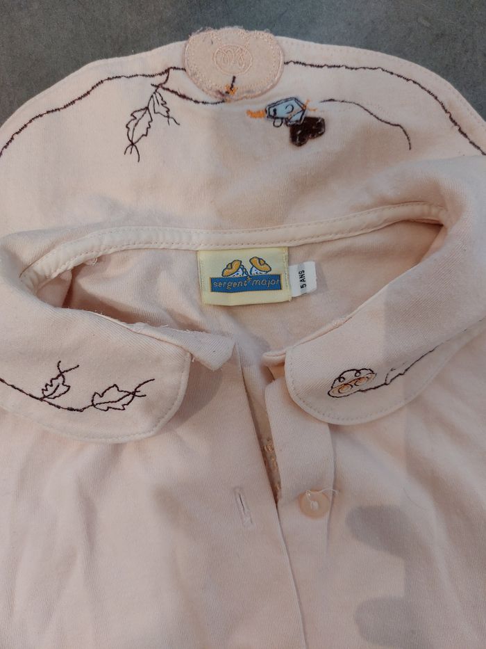 Chemise fille 5 ans rose sergent maior - photo numéro 2