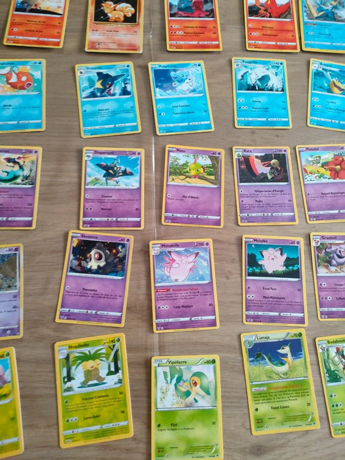 Lot 103 cartes + 5 énergies Pokémon - photo numéro 6