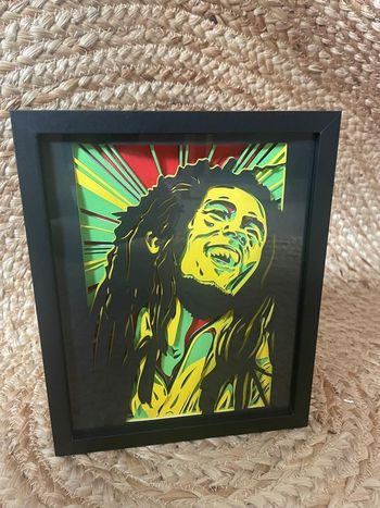 Cadre 3D Bob Marley