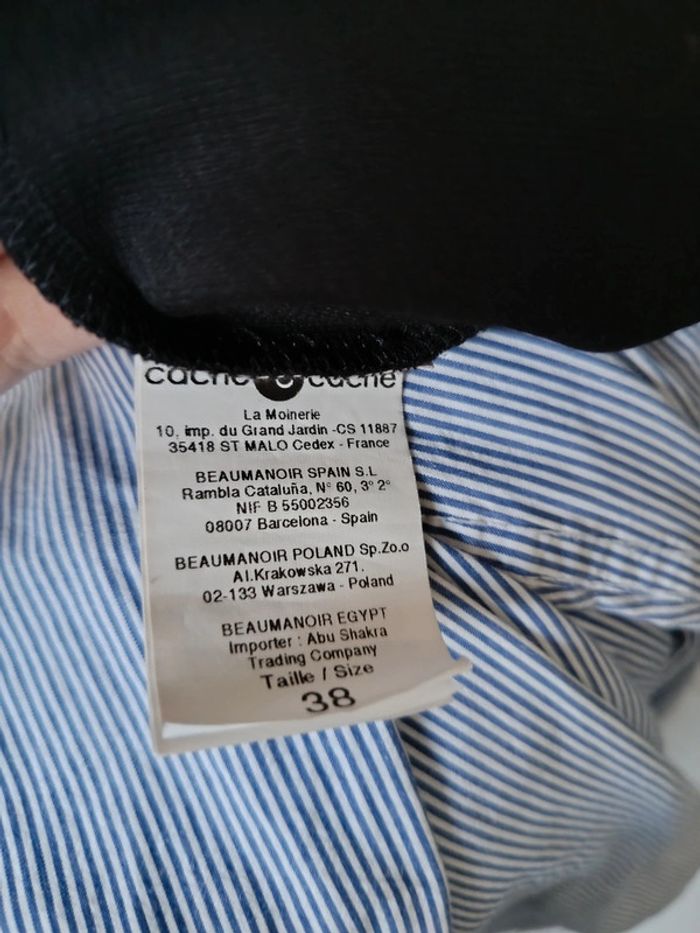 Robe noir dentelle Cache cache Taille 38 - photo numéro 6