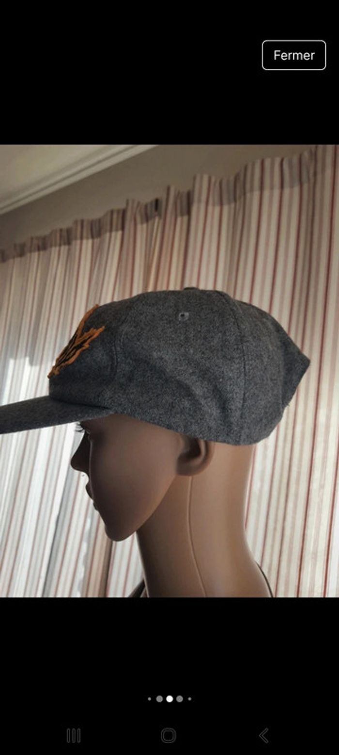 Casquette grise Ripndip réglable 50% laine - photo numéro 7