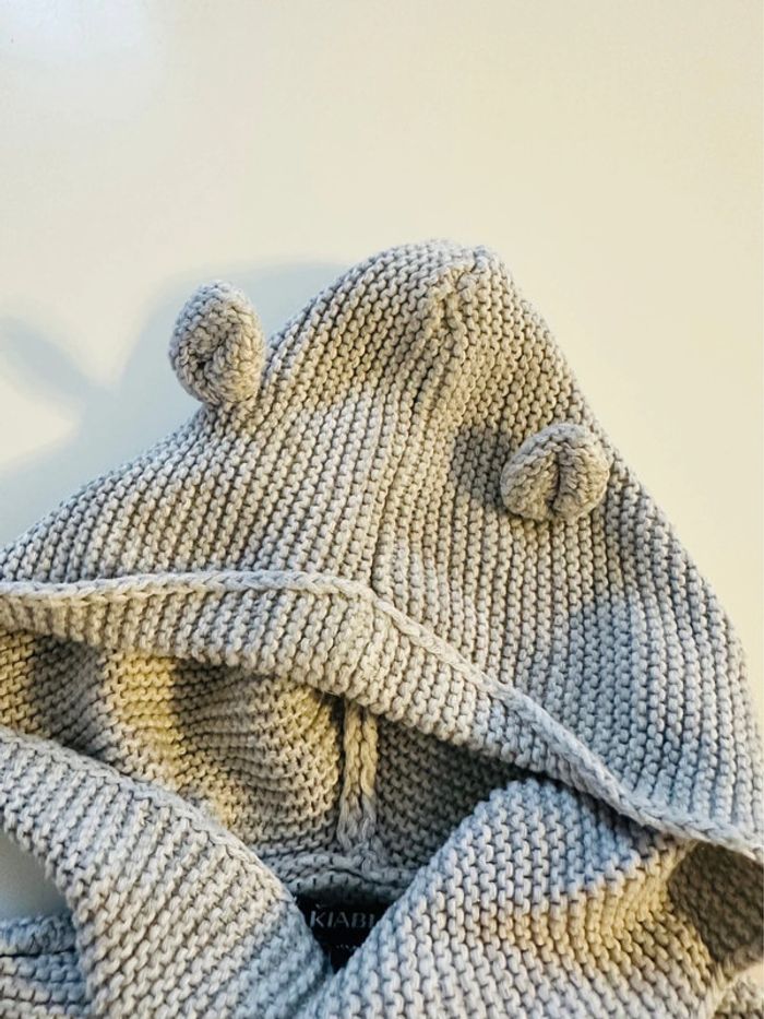 Manteau tricoté à capuche - 6 mois - Kiabi - photo numéro 4