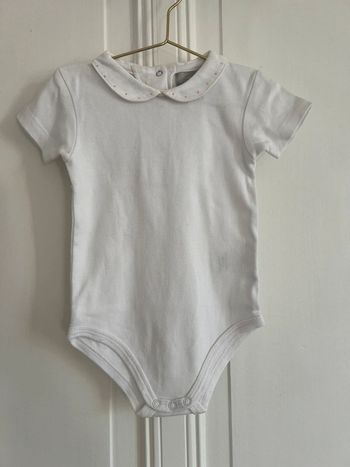 Body blanc Cyrillus 9 mois