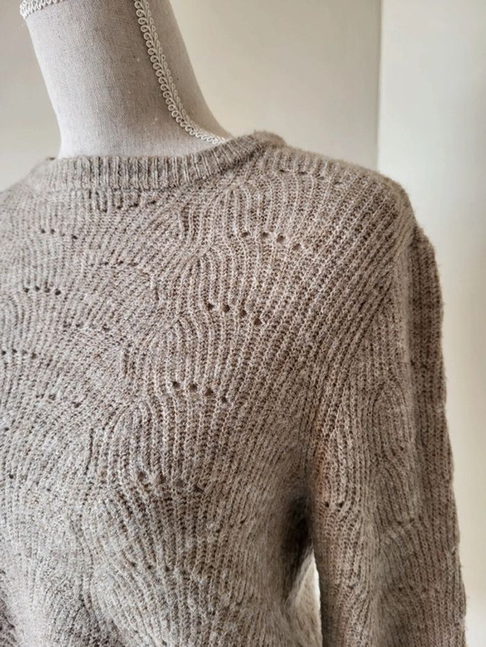 Pull beige doux et chaud Only Taille XXS ou 34 - photo numéro 3