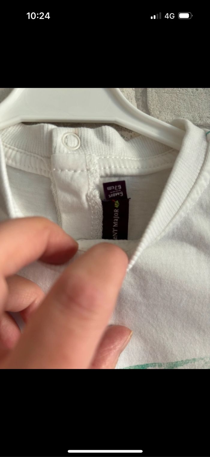 Tee shirt sergent major taille 6 mois - photo numéro 3