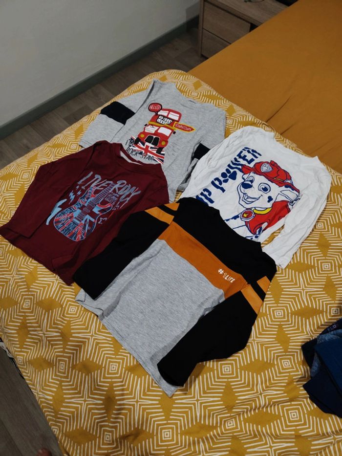 Lot de 4 tee shirt manches longues - photo numéro 2