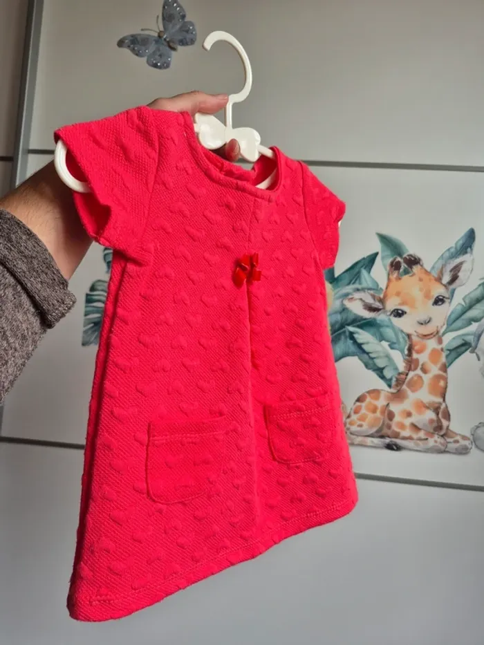 Robe motifs cœur 3 mois - photo numéro 3