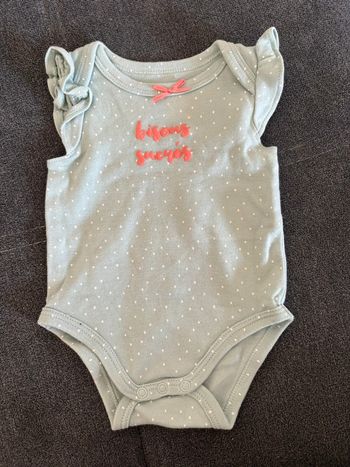 Body bisou sucré vert d’eau