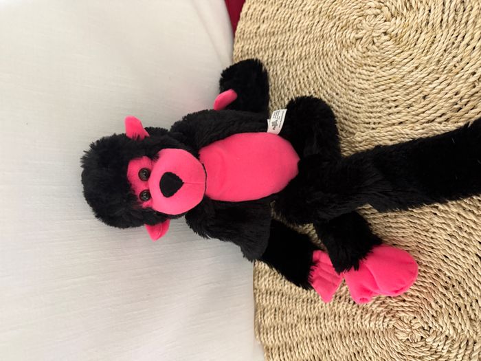 Peluche singe rose et noir Toy Factory - photo numéro 3