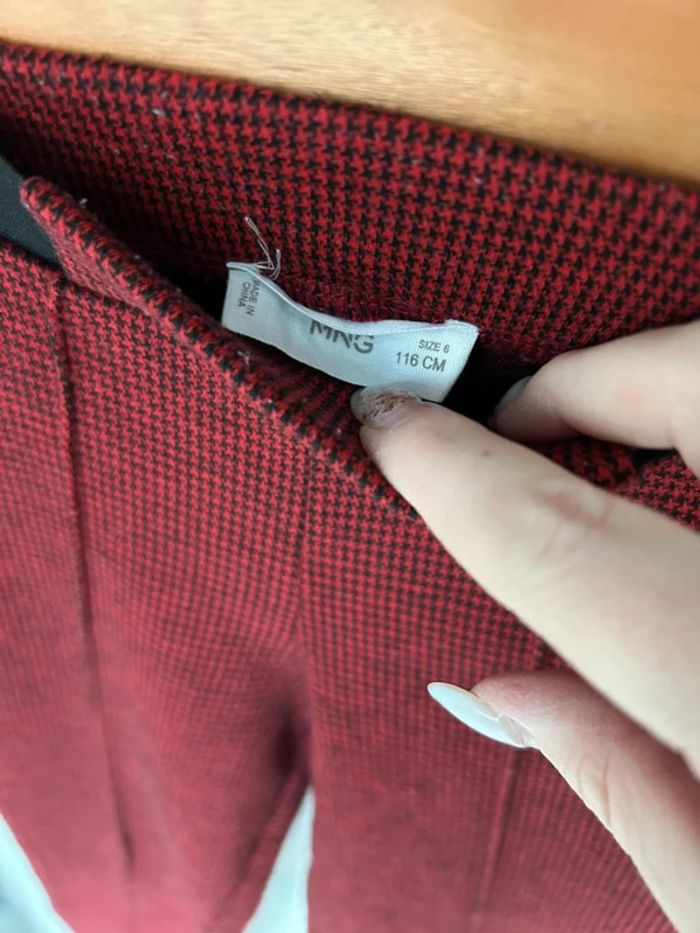 Legging rouge - mango - 6 ans (116 cm ) - photo numéro 3