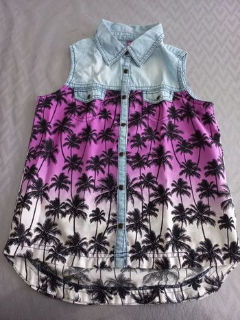 Chemise à pressions sans manches Gémo