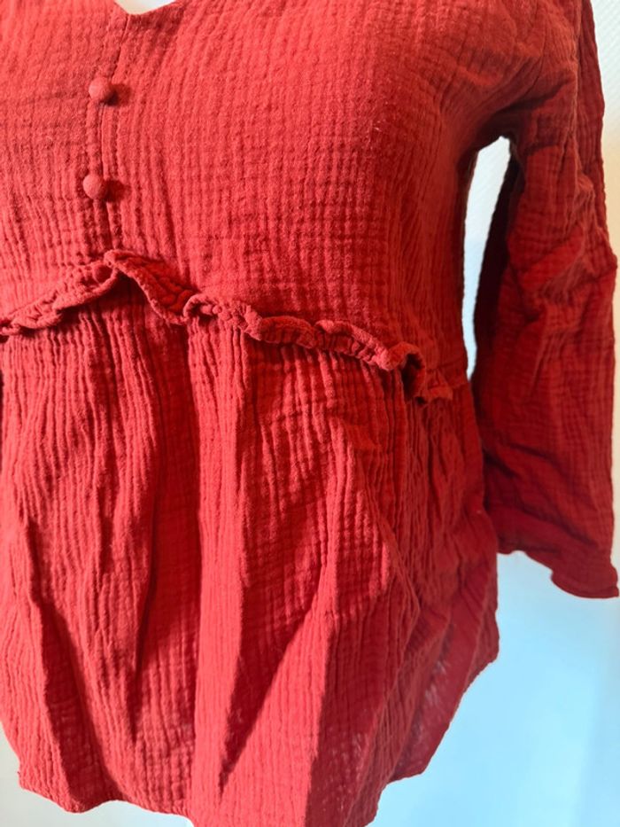 Blouse en très bon état taille S bordeaux season - photo numéro 4