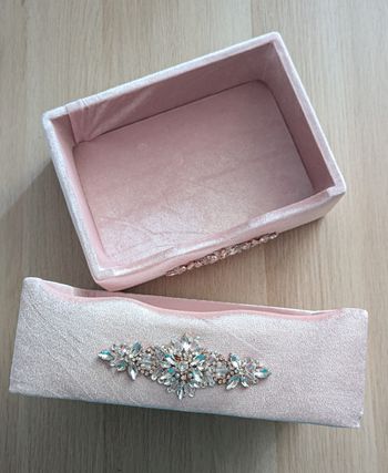 Panier trousseau mariage rose