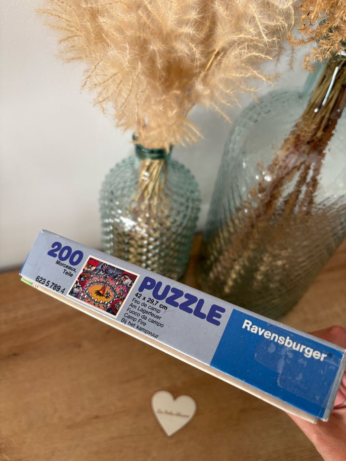 Puzzle 200 pieces schtroumpfs feu de camps - photo numéro 10