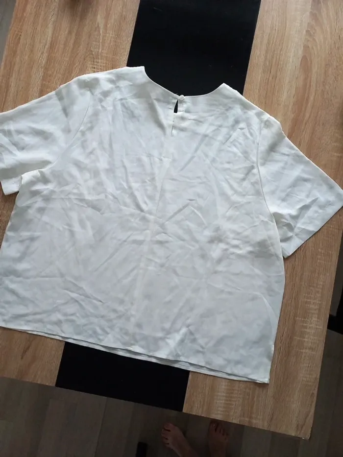 Tee-shirt blanc femme T.50 - photo numéro 6