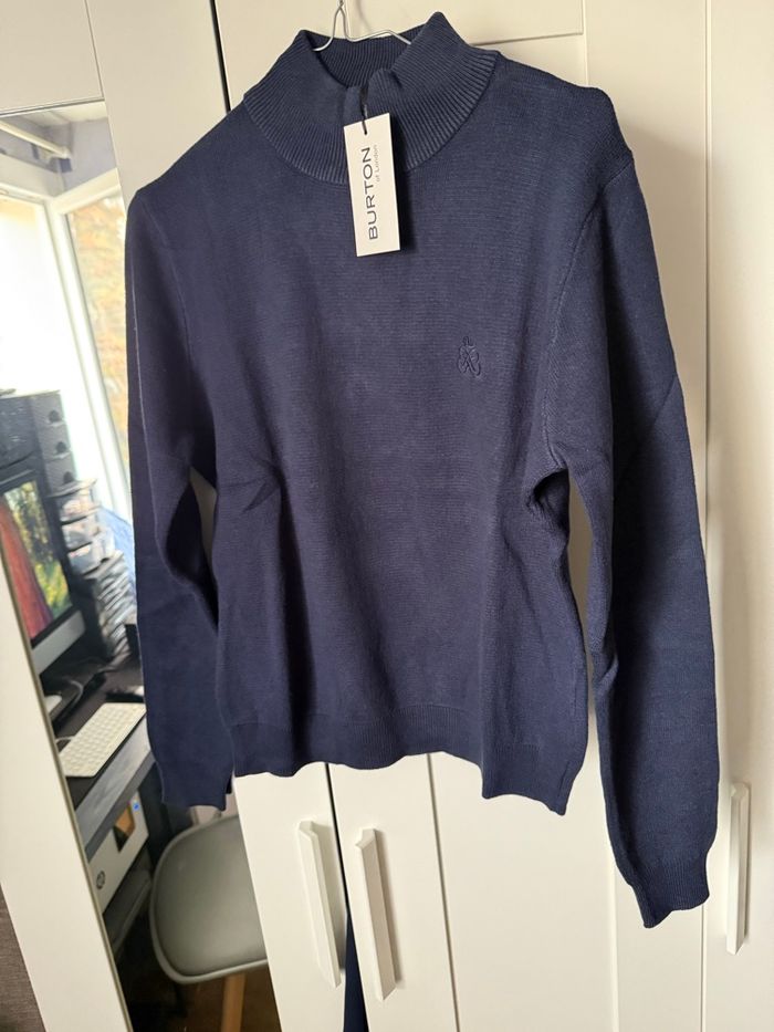 Pull col rond couleur noir - photo numéro 3