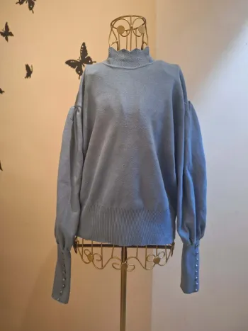 Pull bleu clair