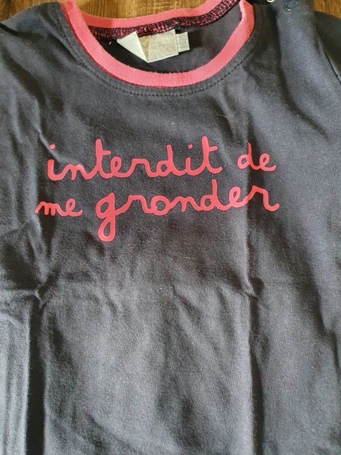 Lot 2 ensembles "interdit de me gronder" - photo numéro 4