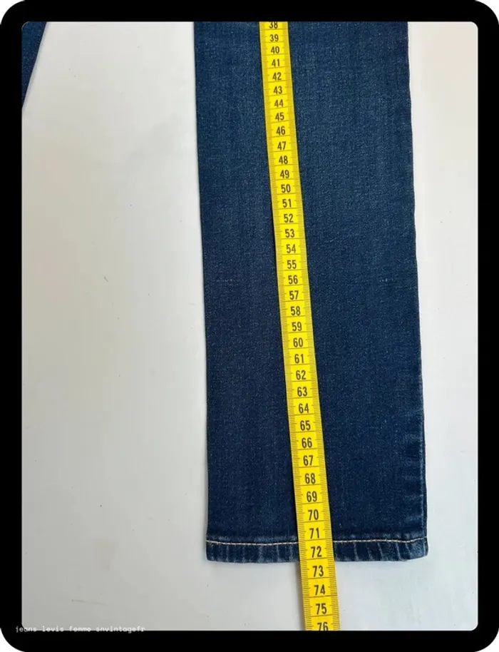 Jean Levi's Femme Slimming Skinny - Marine - Taille W27 L30 - Très Bon État - Léger Défaut - NJ391 - photo numéro 12