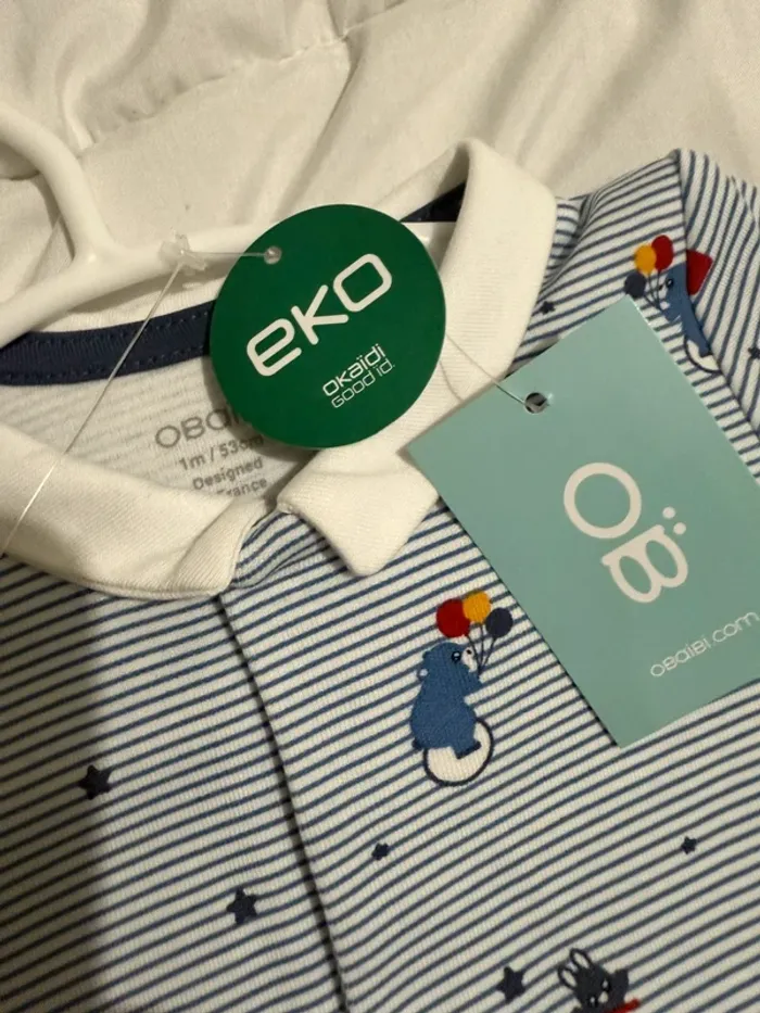 Pyjama Okaïdi -Taille 1 mois Neuf étiquette - photo numéro 3