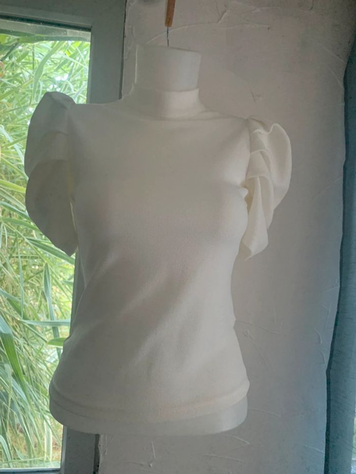 Blouse blanche SHEIN taille XS dos nu - photo numéro 3