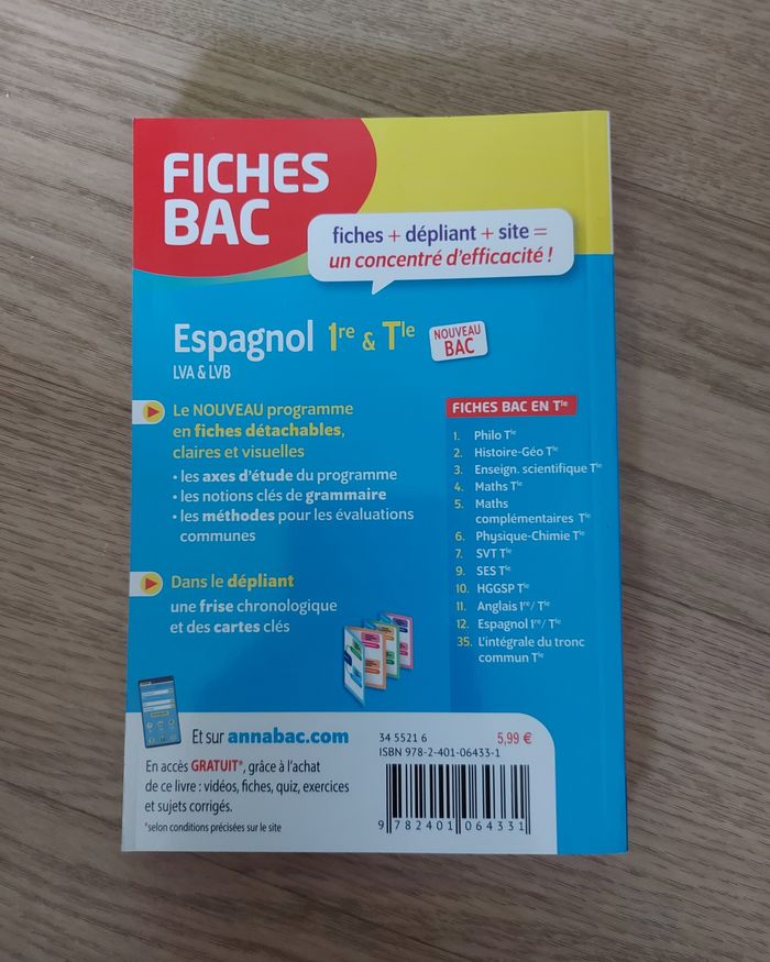 Fiches BAC - Espagnol - 1re & Tle - photo numéro 2