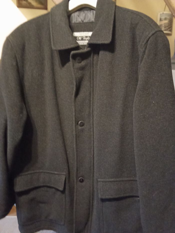 Manteau 3/4 homme taille 54, 70 % laine