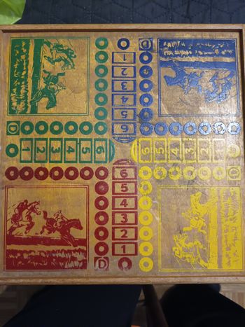 Coffret plateau de jeux vintage