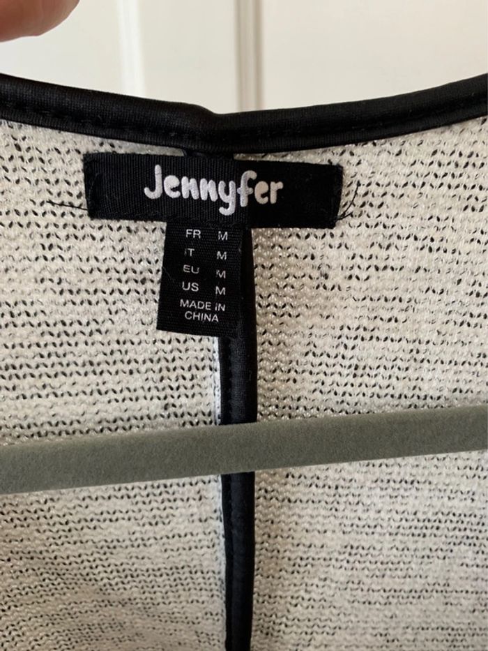 Veste blazer moucheté blanc/noir femme - Taille M Jennyfer - photo numéro 3