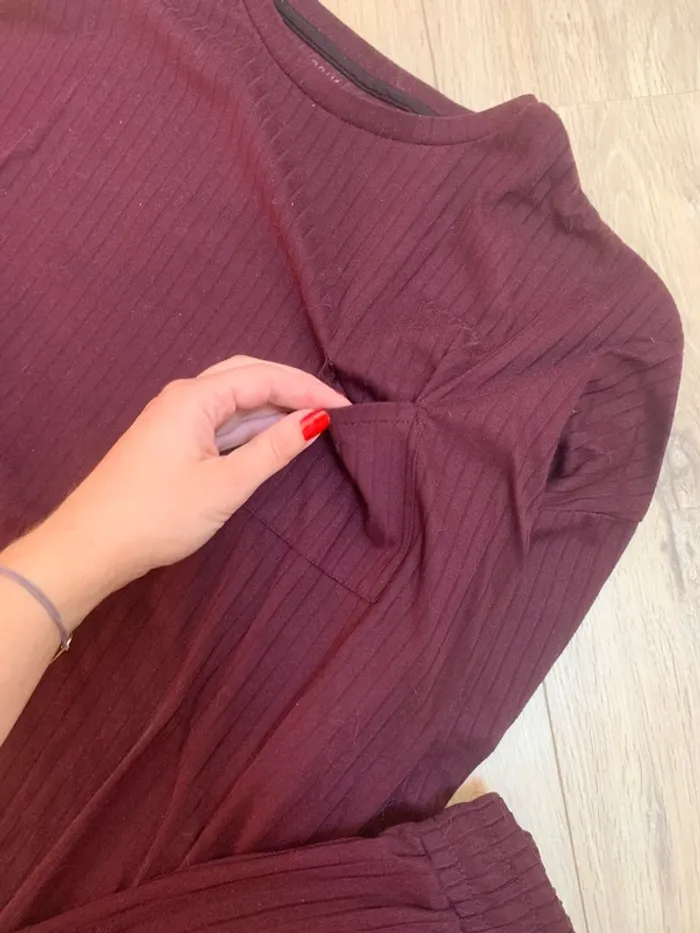 Ensemble pyjama 2 pièces bordeaux Primark - photo numéro 2