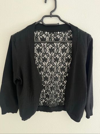 Gilet dentelle noir taille M
