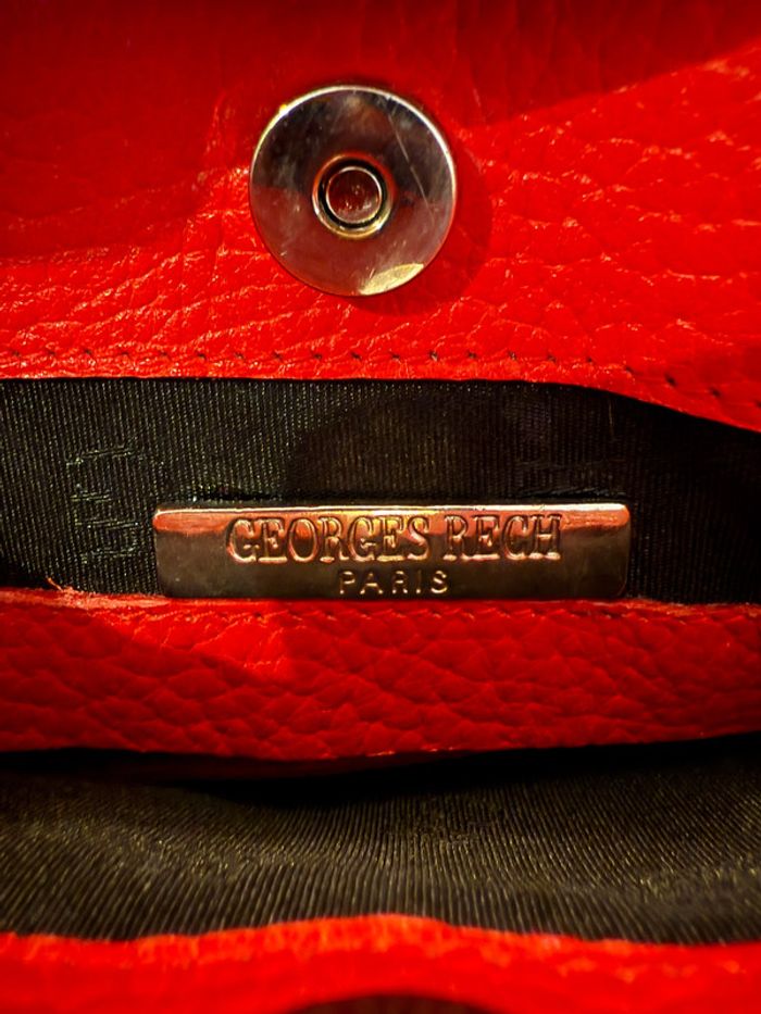 Sac à bandoulière en cuir vintage Georges Rech - photo numéro 9